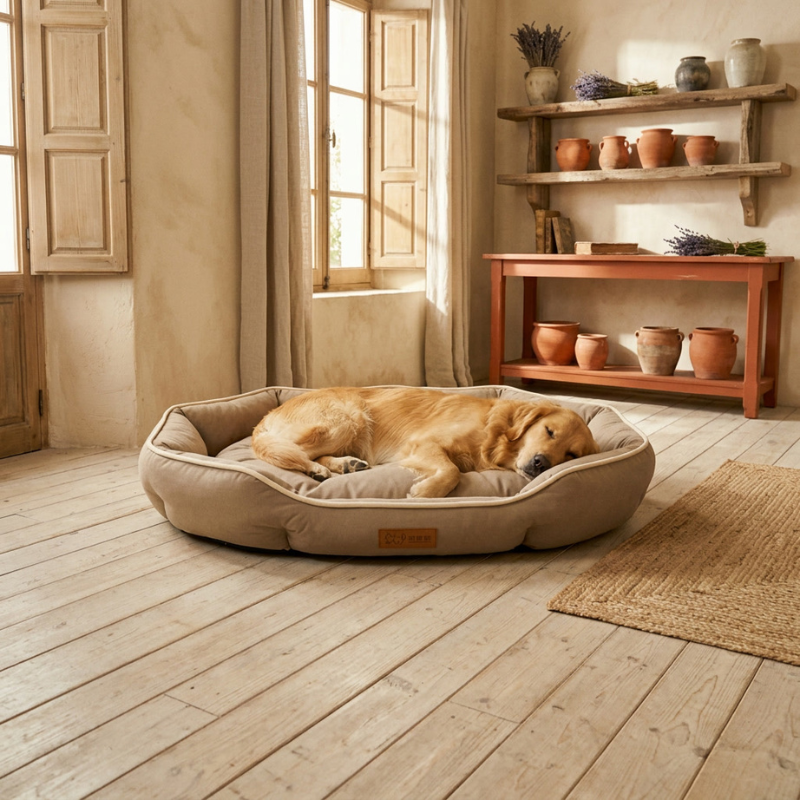 canape panier chien vert grande taille CopainChien