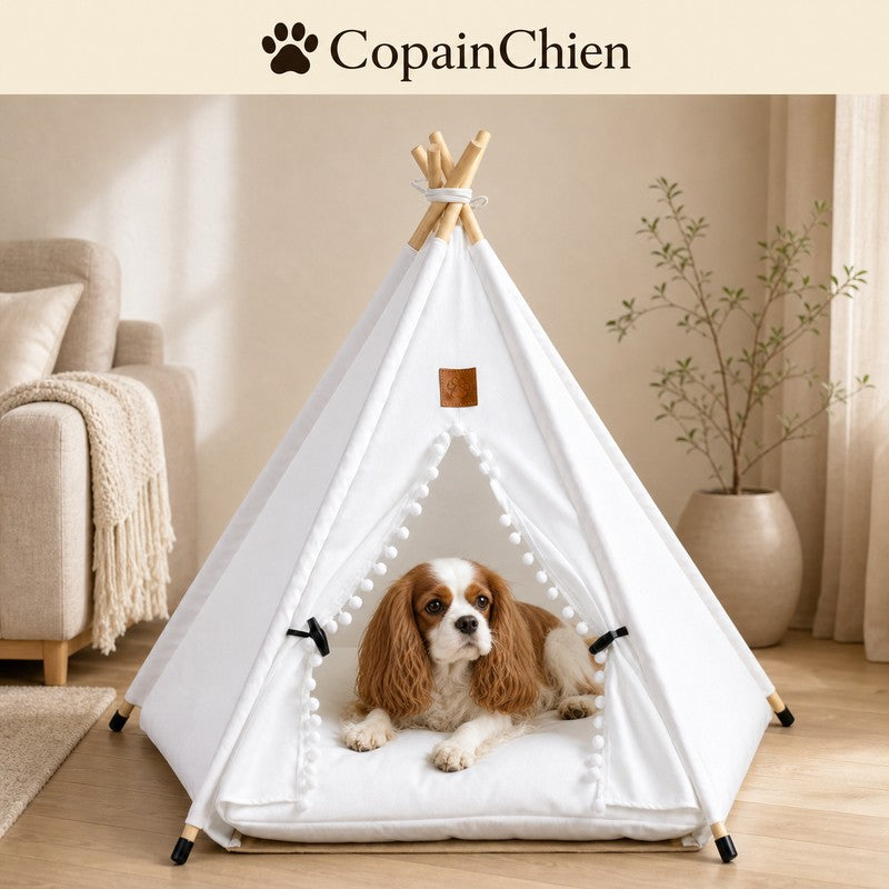 tente tipi chien TipiCosy detail tissu