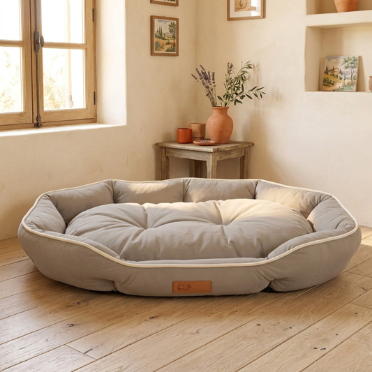 canape panier grand chien bords rembourres beige CopainChien