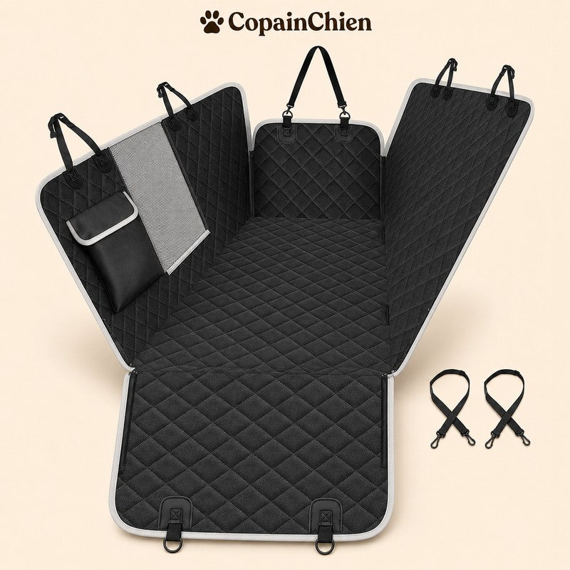housse siege arriere voiture chien CarShield installee