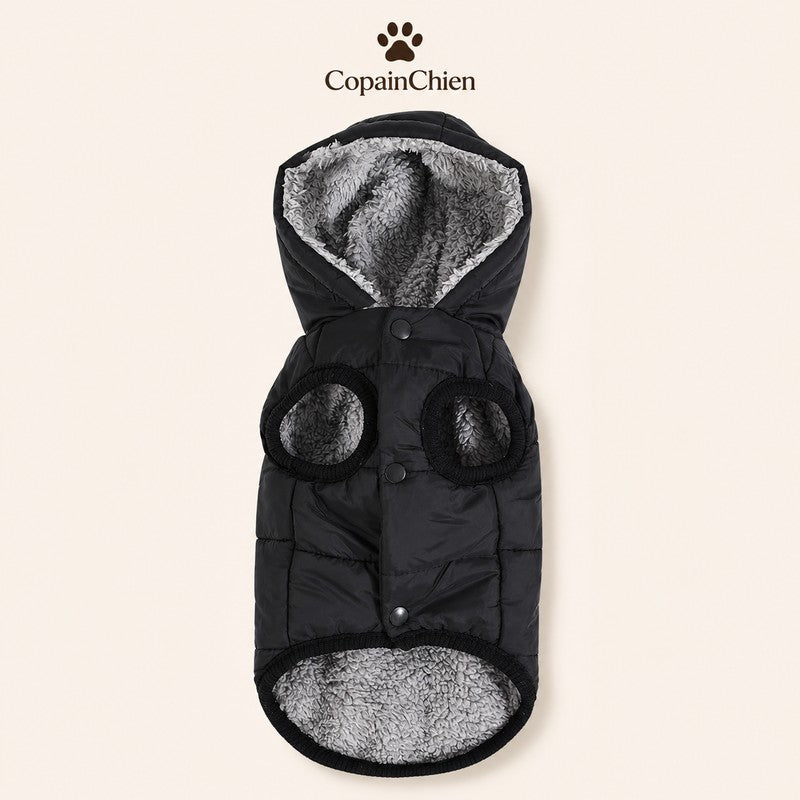 manteau chien hiver parkadog rouge dos CopainChien