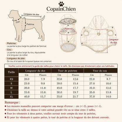 manteau hiver petit chien chihuahua CopainChien