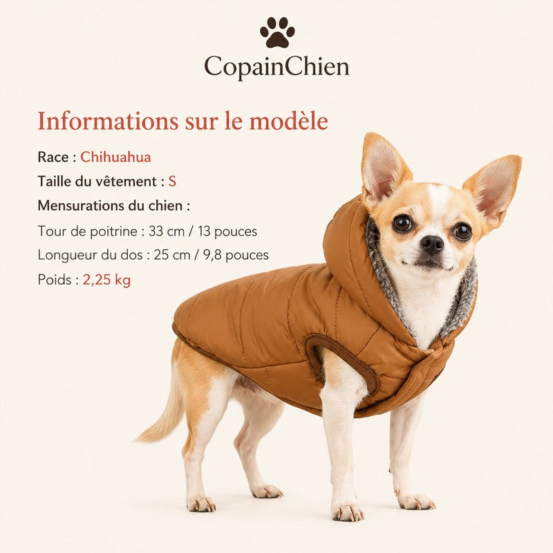 manteau polaire chien taille guide CopainChien