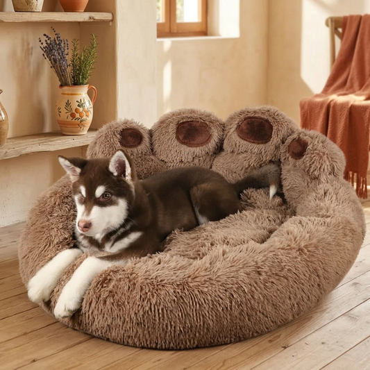 panier forme patte chien patoune moelleux CopainChien