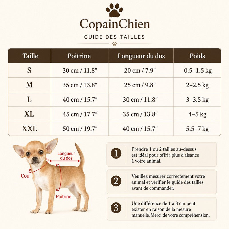 pull TeddyWarm chien porte dos CopainChien