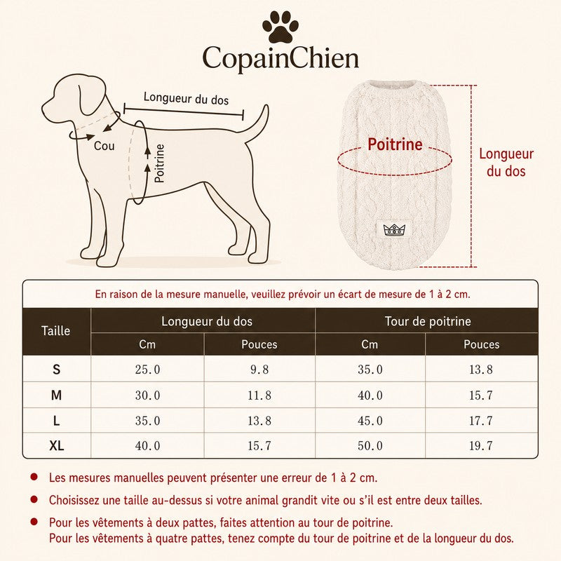 pull chien doux confortable CopainChien