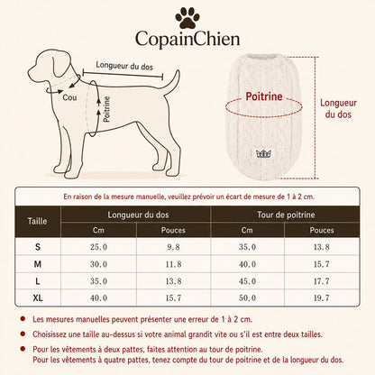 pull chien doux confortable CopainChien