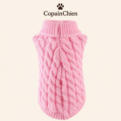 pull petit chien laine rouge CopainChien