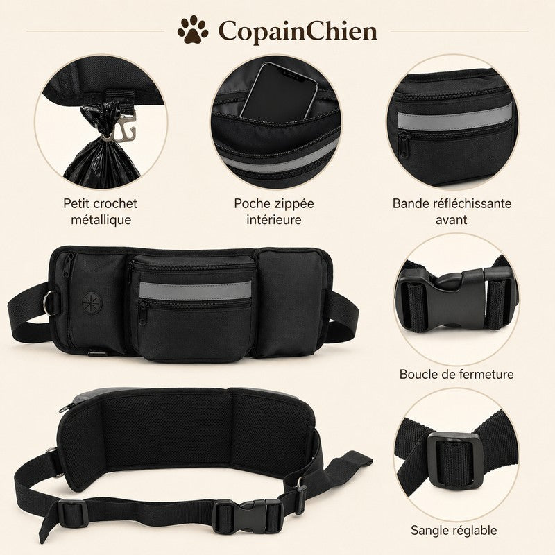 sac banane porte ceinture promenade chien CopainChien