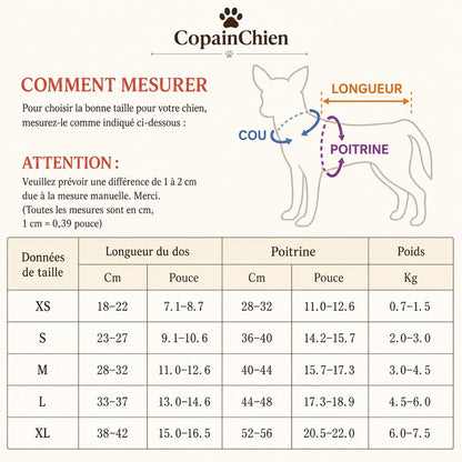 harnais integre sweat polaire chiot CopainChien